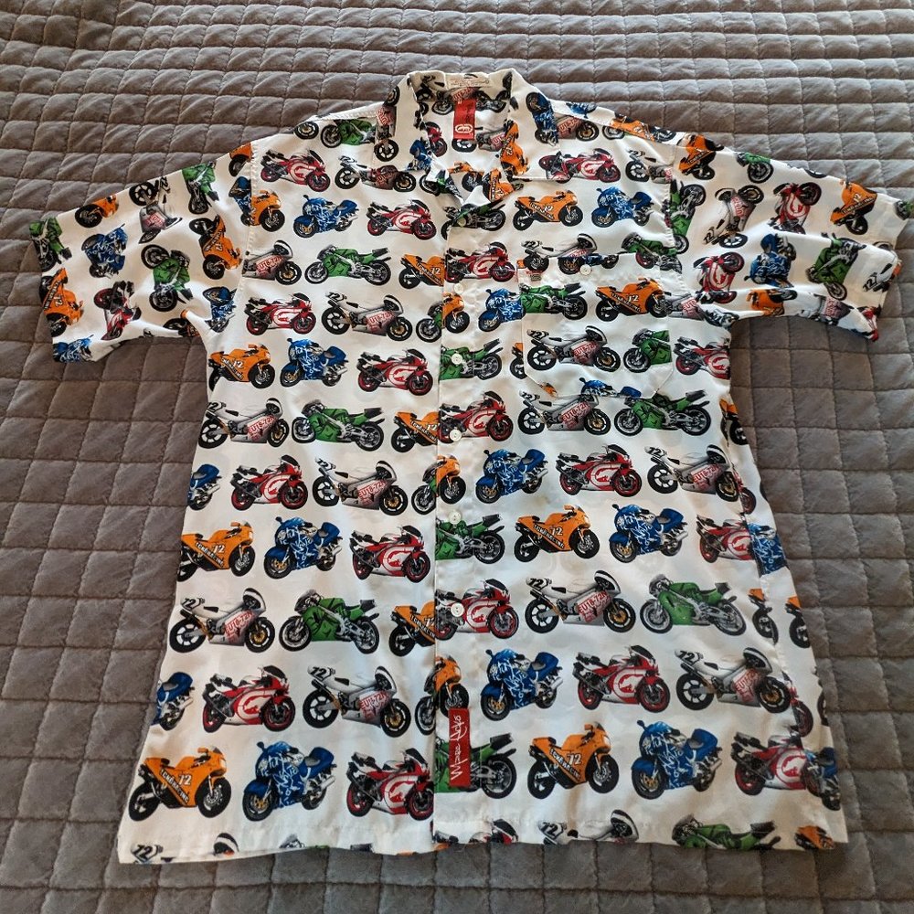 Hawaiian Motorcycle sport bike Hawaiian Camp shirt